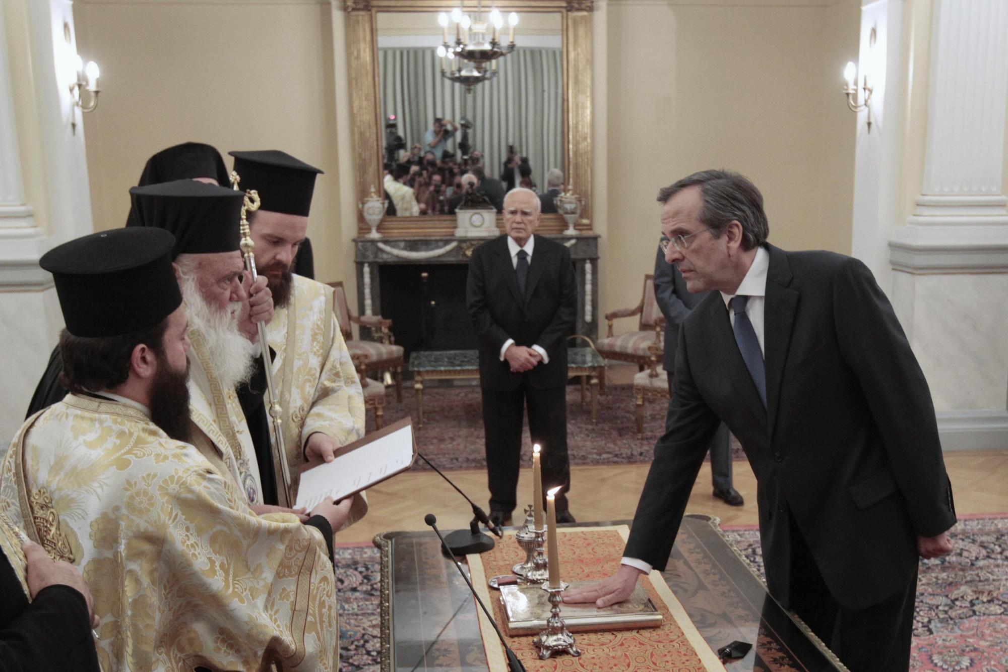 希臘“緊縮派”總理宣誓就職 新政府內外挑戰重重