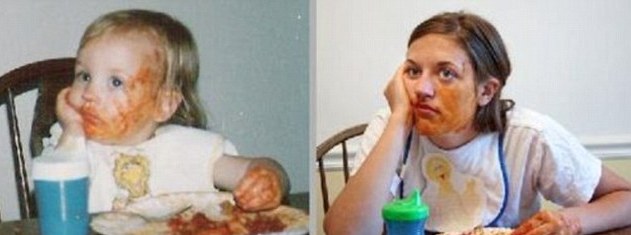 今昔對比“穿越”照:多年后愛依然濃、姿勢依然“銷魂”