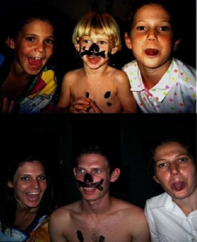 今昔對比“穿越”照:多年后愛依然濃、姿勢依然“銷魂”