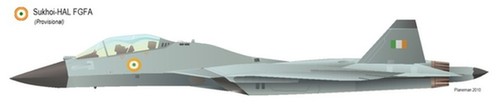 印度展示國產機身加長版中型五代戰機方案