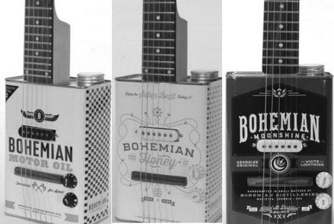 圖：美國(guó)兩兄弟變廢汽油罐為電吉他