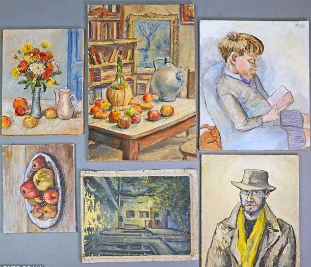 廢棄畫布背面藏英國大師培根作品 寥寥幾筆竟拍出20萬英鎊