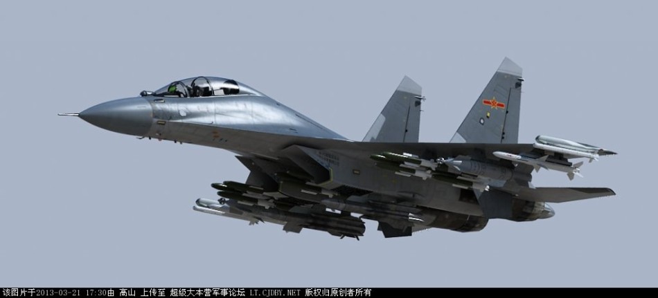 網友制殲-16戰機密集投彈CG猛圖