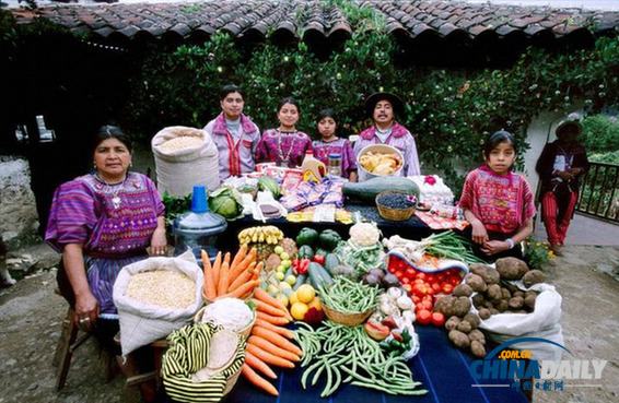 環(huán)球食物消費(fèi)大比拼 精彩老照片探秘各地飲食習(xí)慣