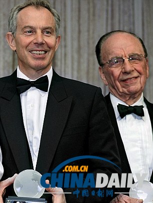 布萊爾否認(rèn)與默多克離婚事件有關(guān) 系鄧文迪長(zhǎng)女教父