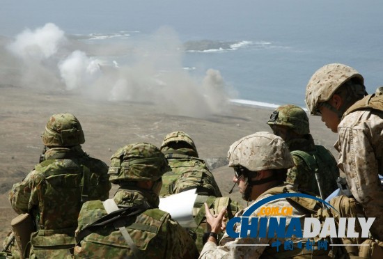 日自衛隊首次與美軍舉行實彈射擊訓練 加強離島防衛