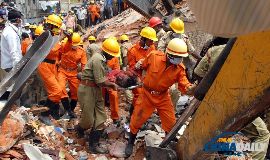 印度南部一旅館倒塌至少6人死亡11人受傷（組圖）