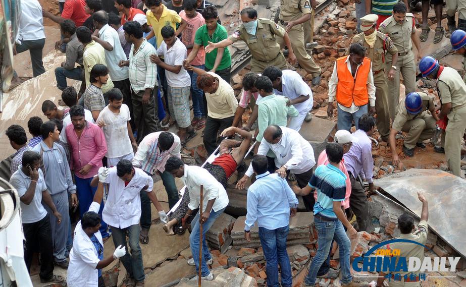 印度南部一旅館倒塌至少6人死亡11人受傷（組圖）