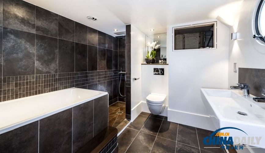 創意無限！舊運煤船改造成豪華“漂浮公寓”（組圖）