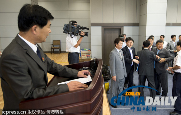 朝韓會談爆發肢體沖突 朝方關停電梯令韓方陷被動