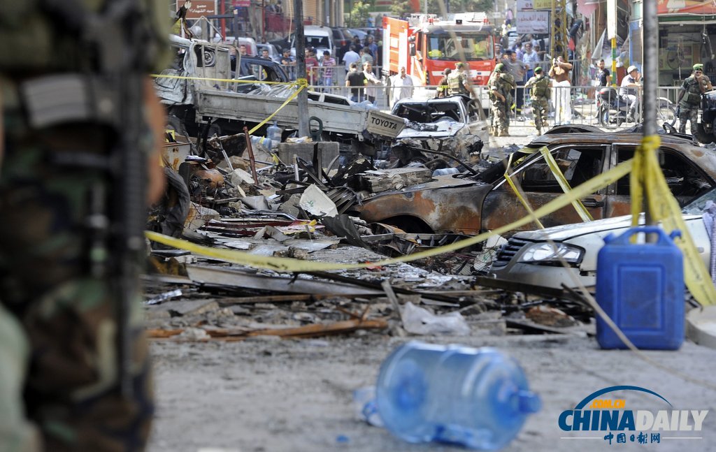 黎巴嫩政府調查爆炸現場 死傷300多人（高清組圖）