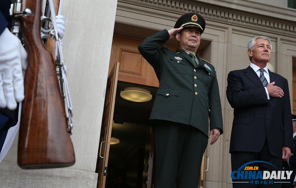 中美防長(zhǎng)舉行會(huì)談美方支持中國(guó)崛起 兩軍將建立互信（組圖）