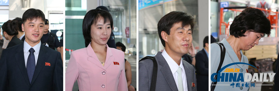 朝鮮青少年赴韓參加聯合國培養計劃 意氣風發（圖）