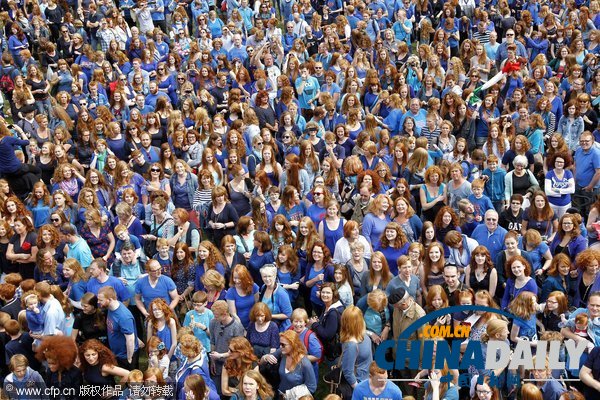 荷蘭“紅頭發”節日超熱鬧 野餐時尚秀High翻天