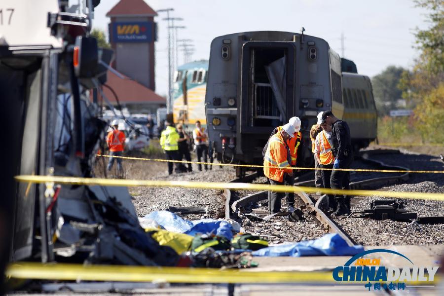 加拿大首都發(fā)生火車與巴士相撞事故 多人死亡