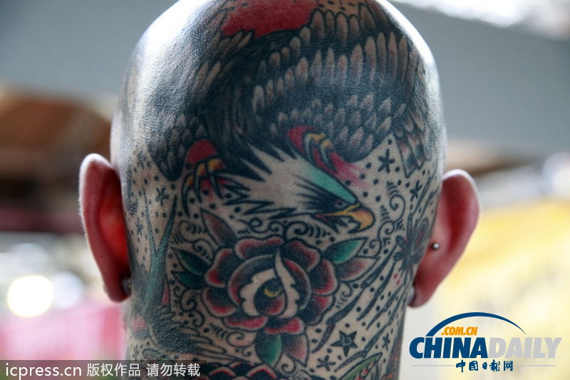 英國(guó)舉辦國(guó)際紋身大會(huì) 另類(lèi)藝術(shù)令人瞠目