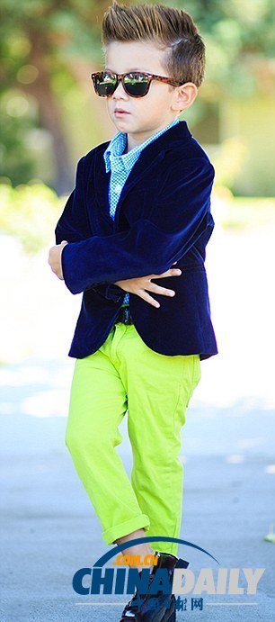 巴西“時尚兒童”走紅網(wǎng)絡 各路小明星吸引百萬追隨者