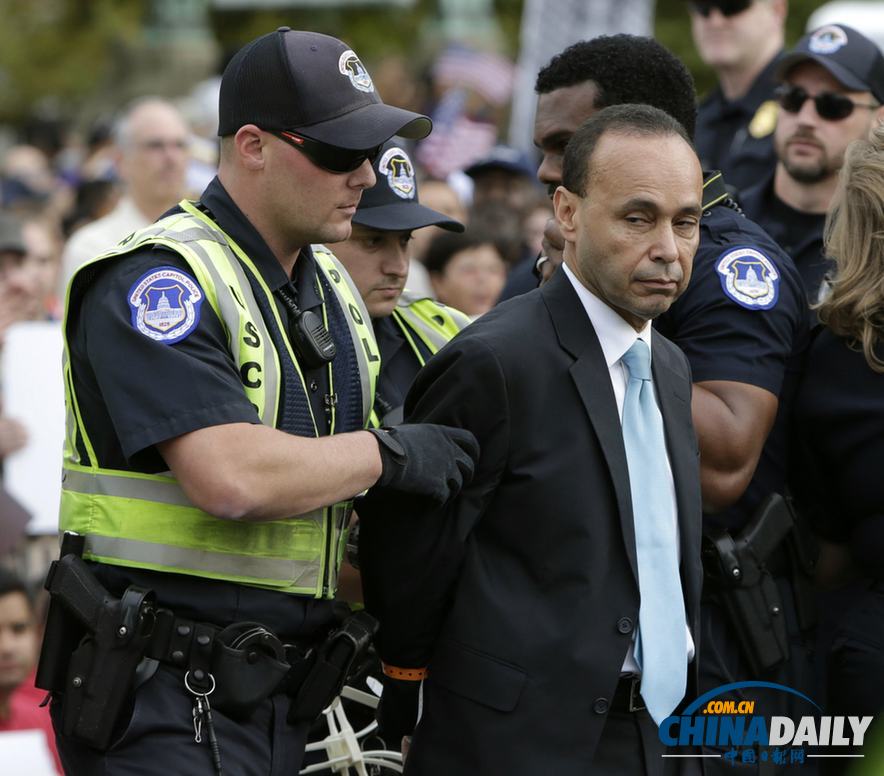 美民眾集會(huì)呼吁改革移民法案 多名議員遭逮捕(組圖)