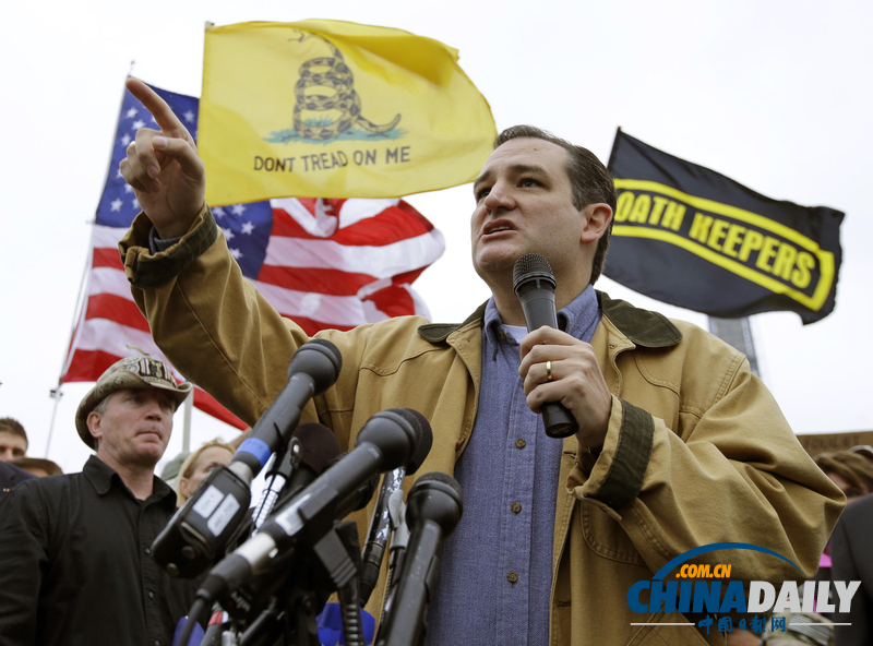 美國“百萬老兵大游行”抗議政府關(guān)門 佩林到場慰問（組圖）