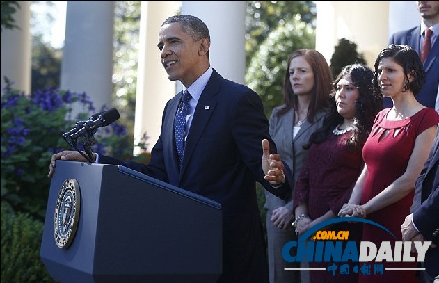 孕婦聽演講險暈倒 奧巴馬出手相扶稱演講太長