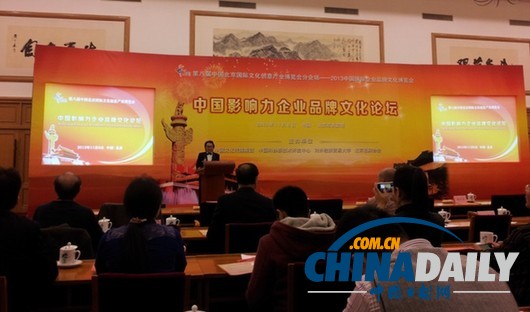 2013第八屆文博會中國影響力企業品牌文化論壇在京召開