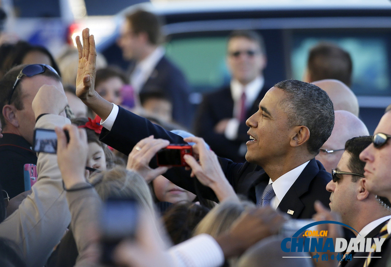 奧巴馬奔走得州宣傳醫改法案 遭民眾舉牌“彈劾”(組圖)
