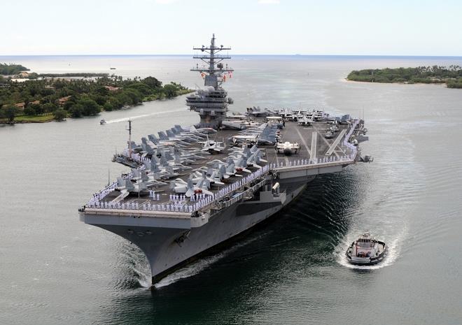 美軍更新第七艦隊航母 調最新型里根號駐守日本