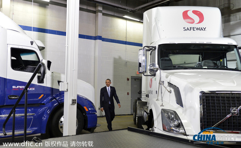奧巴馬車庫(kù)演講 要求降低美國(guó)卡車油耗節(jié)約能源