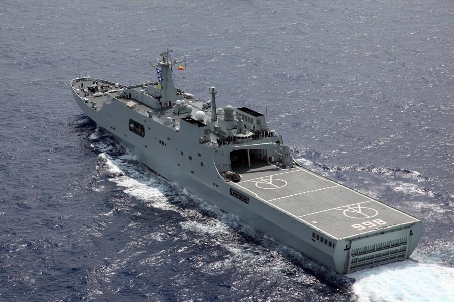 我海軍第二批增援艦只抵達任務海域 聯合搜尋馬航客機