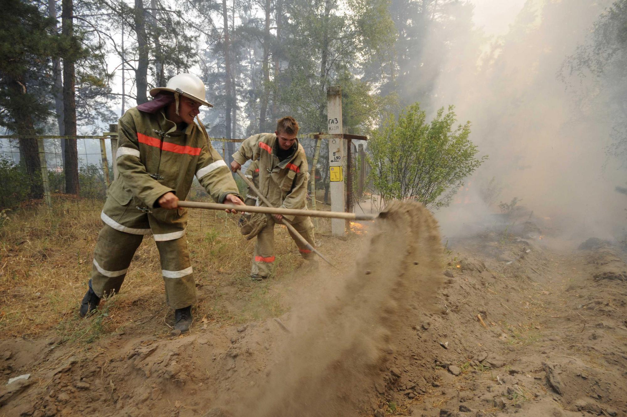 Lingering drought causes fire in Russia