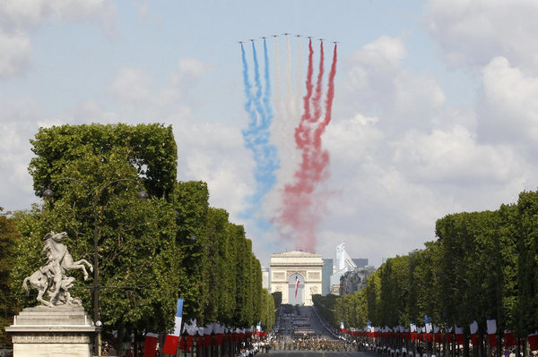 France marks Bastille Day with military parade