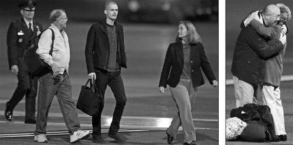 Jailed Americans back from DPRK