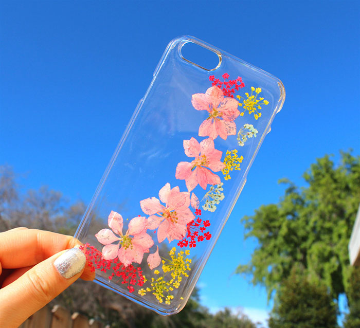 用鮮花做成的手機殼你見過嗎？（組圖）