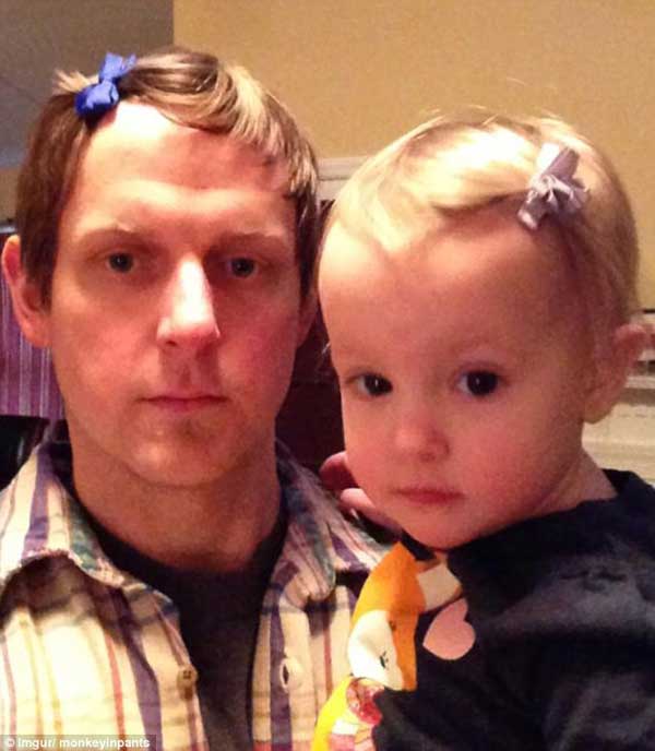 爸爸帶娃不靠譜?逗比奶爸帶娃爆笑瞬間(組圖)