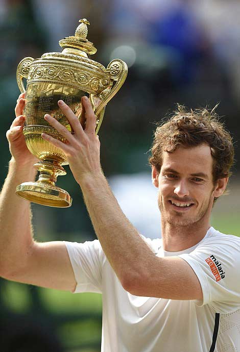 穆雷溫網(wǎng)稱霸為英國挽回顏面 現(xiàn)場名人觀眾驚喜交加(組圖)