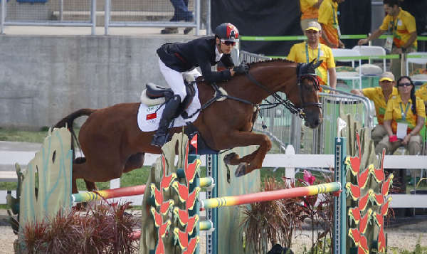 混血馬術選手華天與“堂-熱內盧”奧運會第8！