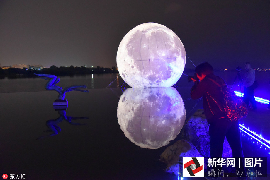 中秋佳節將至 各地“人造月亮”景觀大PK（組圖）
