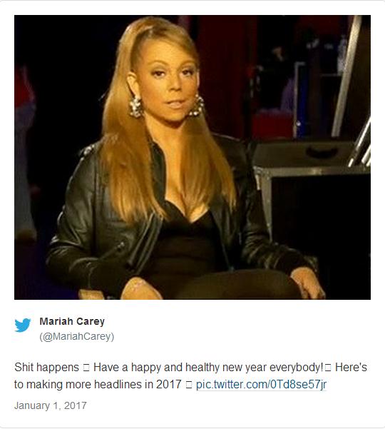 瑪利亞·凱莉跨年夜演砸了!看外媒如何報(bào)道“車禍現(xiàn)場(chǎng)”