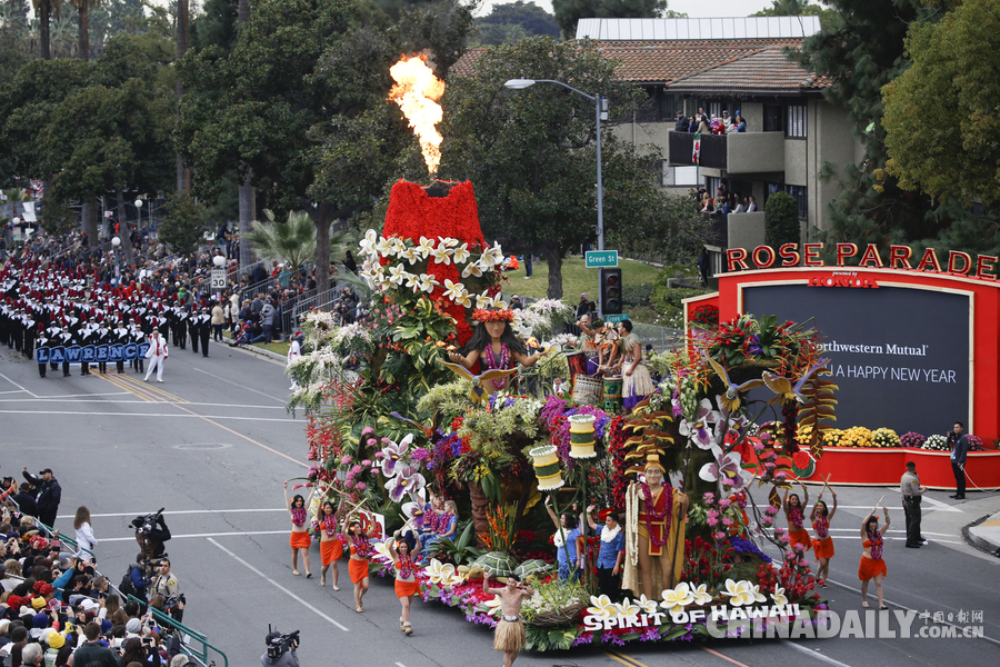 “孫悟空”、“小王子”花車亮相美國玫瑰花車大游行（組圖）