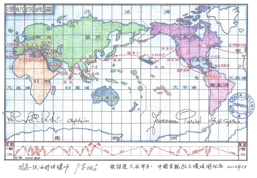 重慶7旬老人環(huán)游世界 畫(huà)出上百幅精美手繪圖（組圖）