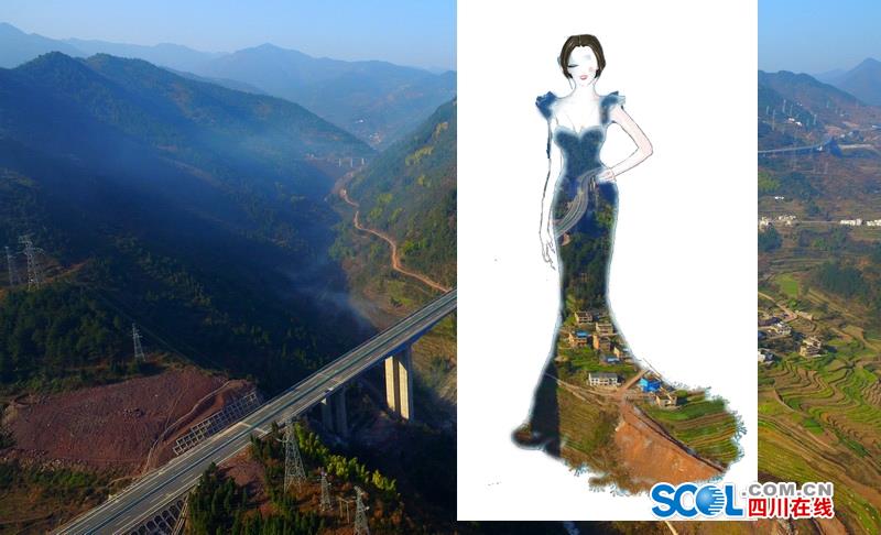 把高速公路做成衣服穿上身 美不美？（組圖）
