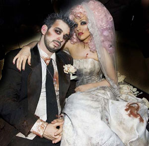 Christina Aguilera and Jordan at Halloweeen bash