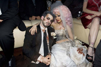 Christina Aguilera and Jordan at Halloweeen bash