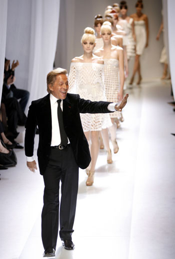 Models present creations of Valention Spring-Summer 2007 collection