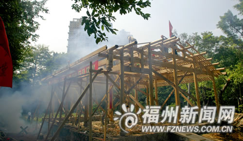 古建筑河上救生堂重建 為紀念三國名醫董奉而建
