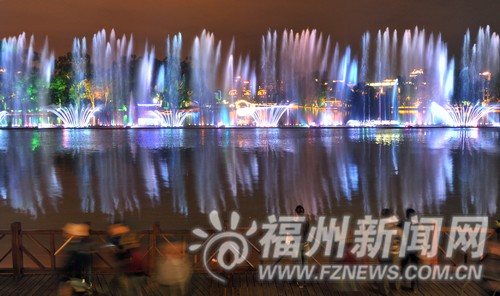榕城燈光夜景璀璨“醉”人