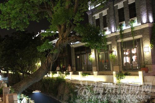 安泰河夜景 別樣韻味