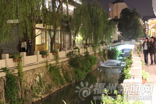 安泰河夜景 別樣韻味