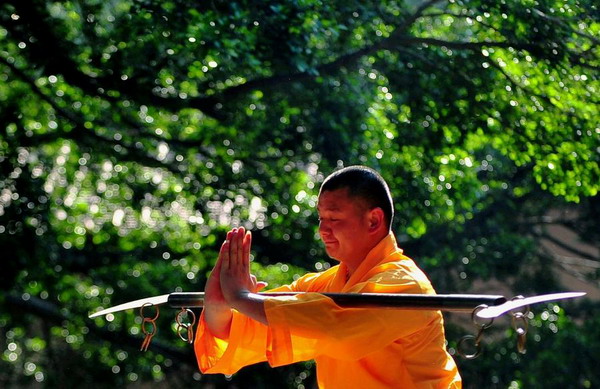 Monks at Quanzhou Shaolin Temple
