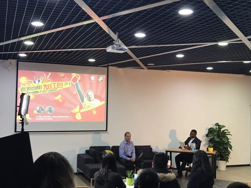 English talk show features charitable expat